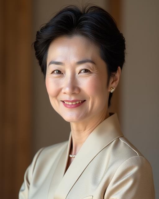 인자한 미소를 짓고 있는 반도공예의 설립자 초상화